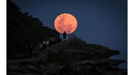 Lo spettacolo della Superluna del 17 ottobre 2024. FOTO