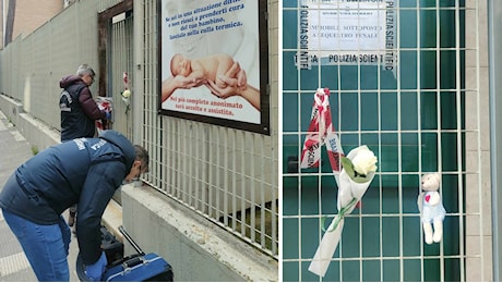 Neonato trovato morto a Bari, sui cancelli della chiesa una rosa bianca e un orsacchiotto: Scientifica ancora al lavoro – FOTO