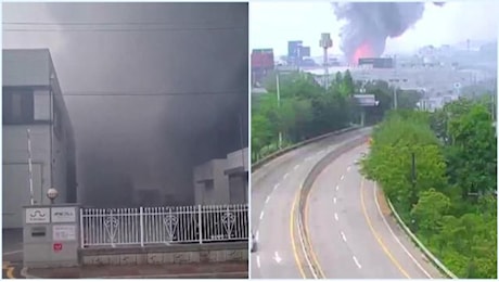 Sudcorea, fiamme in una fabbrica di batterie al litio: le vittime sono una ventina