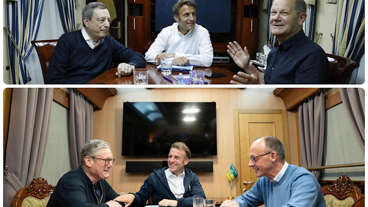 Quelle foto dei leader sul treno per Kiev: dallo scatto con Draghi all'assenza di Meloni - La Stampa Quelle foto dei leader sul treno per Kiev: dallo scatto con Draghi all'assenza di Meloni - La Stampa