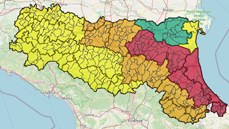 Maltempo, allerta arancione per Modena, Reggio Emilia e la Bassa