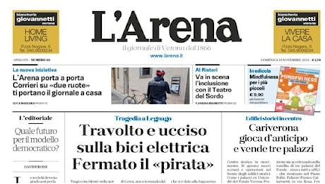 L'Arena titola in prima pagina: L'Hellas cerca punti a Firenze