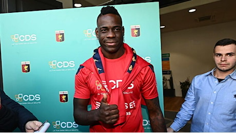 Genoa, Balotelli è carico: Fuoco dentro? Lo vedrete. Spero di essere subito pronto