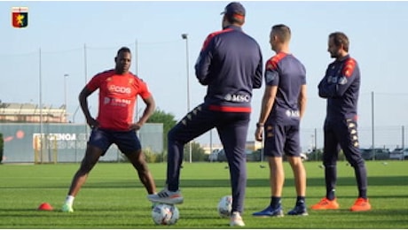 Balo is back! Primo allenamento con il Genoa dopo il ritorno in Italia