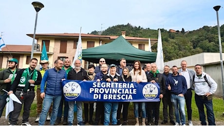 In 500 leghisti bresciani al raduno del Carroccio a Pontida