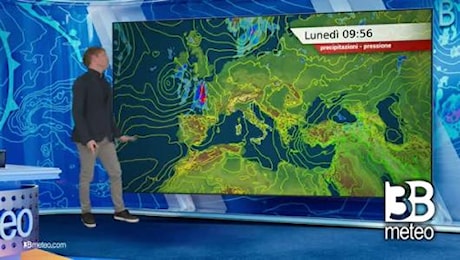 Previsioni meteo video di lunedì 15 luglio sull'Italia