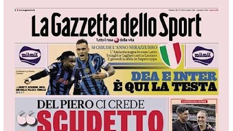 La Gazzetta in prima pagina: Il nuovo Milan di Cardinale