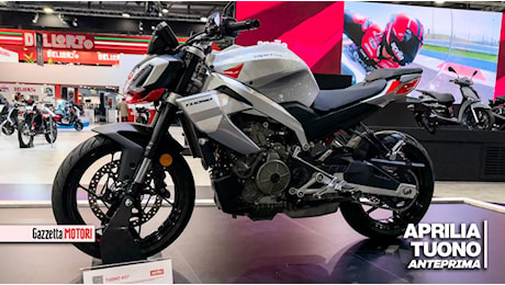 Aprilia Tuono 457: la fun bike guidabile con patente A2 a Eicma 2024