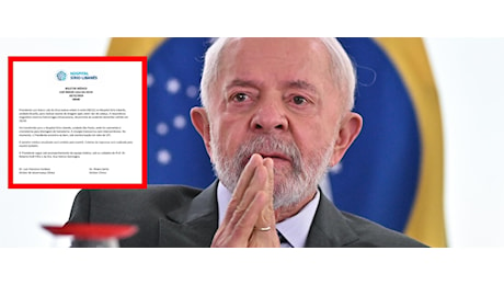 Il presidente brasiliano Lula operato d'urgenza per emorragia cerebrale: era caduto in bagno