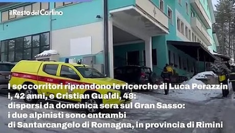 Dispersi sul Gran Sasso: il video delle ricerche