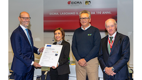 EICMA 2024 RICEVE LA CERTIFICAZIONE INTERNAZIONALE