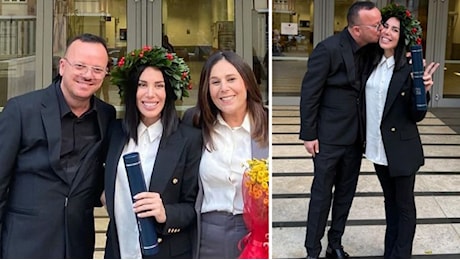 Gigi D’Alessio, 3° laurea per la figlia Ilaria: dedica e la foto con l’ex