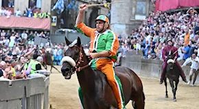 Palio di Siena, mounts assigned: Sardinia protagonist with jockeys and horses