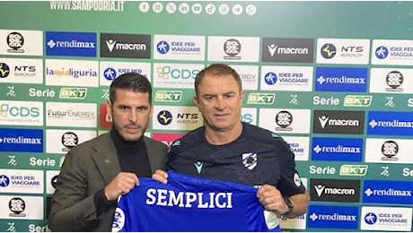 Sampdoria, Semplici: Marassi è determinante. Stiamo cercando di lavorare sulla testa