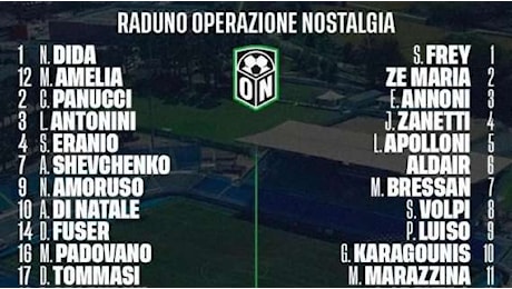 Operazione Nostalgia: ieri a Novara il match-evento tra le vecchie glorie del calcio