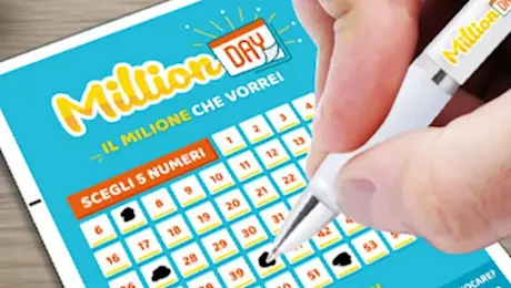 Million Day e Million Day Extra: i numeri vincenti di oggi, 20 novembre 2024. Ore 13 e 20:30