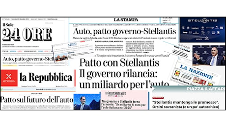 E infine uscimmo a riveder Stellantis. La svolta “sovranista” ottenuta dal governo piace a tutti…