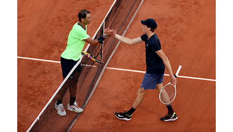 Sinner celebra Nadal, per Jannik un onore ma anche un rimpianto