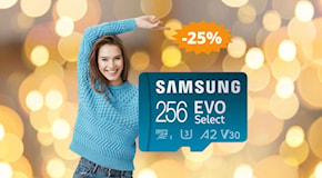 MicroSD Samsung Memorie EVO: sconto EPICO del 25%