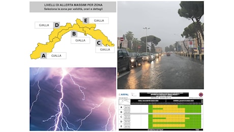 Imperia, maltempo: peggioramento in arrivo, confermata allerta gialla dalle 15 di mercoledì 9 ottobre