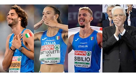 Tamberi e Battocletti oro, Sibilio argento: Mattarella applaude l'Italia da record