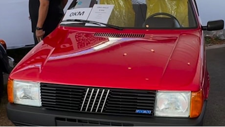 Fiat Uno Mille del 1990, ha zero chilometri: venduta a un prezzo elevato