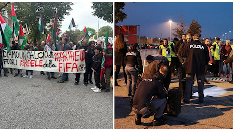 Per Italia-Israele e il corteo pro Palestina un agente ogni due manifestanti. La ricostruzione della giornata di proteste