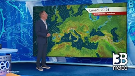 Previsioni meteo video di lunedì 29 luglio sull'Italia