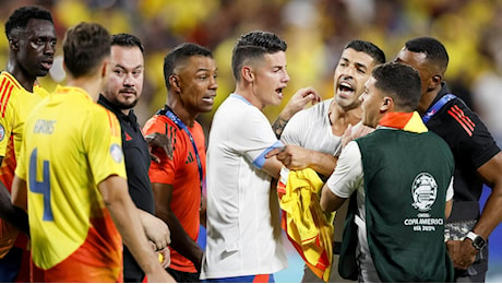 Coppa America, Colombia in finale. Uruguay sconfitto 1-0, e al fischio finale è rissa con i tifosi avversari