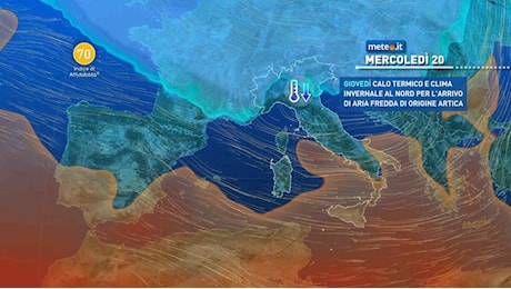 Meteo, dal 20 novembre cambia tutto: ecco quando arriva la neve