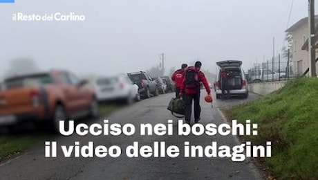 Ucciso nei boschi: il video delle indagini