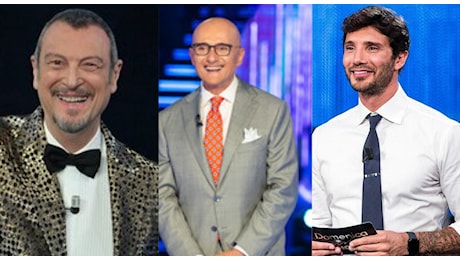 Pagelle ascolti tv: Stefano De Martino leader, Amadeus in ripresa, Grande Fratello vince l'oro, Giletti non brilla, Insinna parte al 2,6%