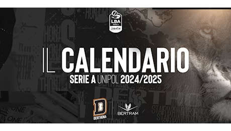 Bertram Derthona: svelato il calendario della Serie A Unipol 2024/25
