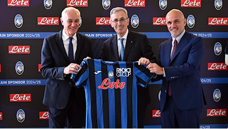 L'Atalanta riabbraccia Acqua Lete: sarà main sponsor dei nerazzurri per tre stagioni