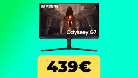 Samsung Odyssey G7, il monitor arriva al minimo storico su Amazon Italia
