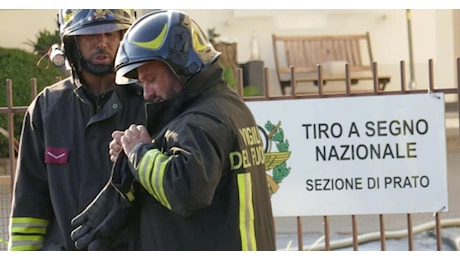 Fiamme al poligono: due morti a Prato
