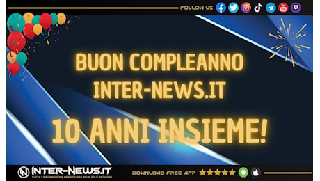 Buon compleanno Inter-News.it! 10 anni di passione e professionalità