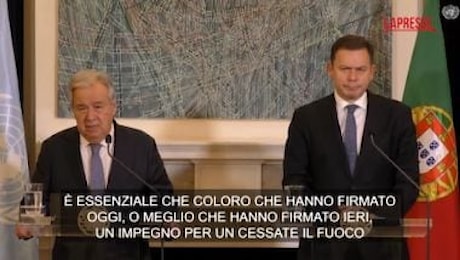 Tregua in Libano, Guterres: Essenziale che l'accordo venga rispettato