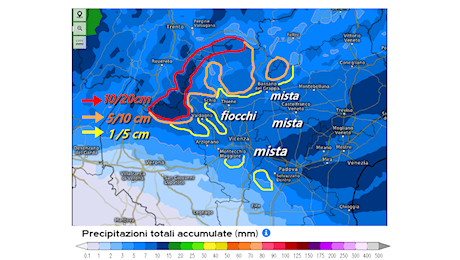 Neve in arrivo a basso quota: le previsioni dettagliate per fasce orarie