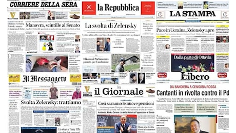 Le prime pagine dei quotidiani di oggi 19 dicembre: la rassegna stampa