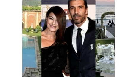 Gigi Buffon e Ilaria D'Amico oggi sposi