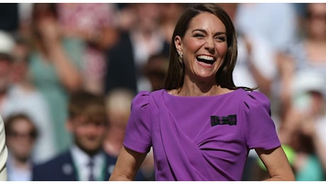 Kate Middleton a Wimbledon vestita in viola, l'importante significato nascosto dietro quel colore