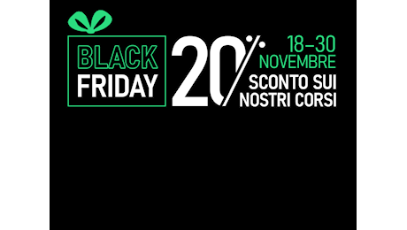 Black Friday già iniziato alla Tecnica della Scuola: sconti del 20% sui corsi, ecco come approfittarne