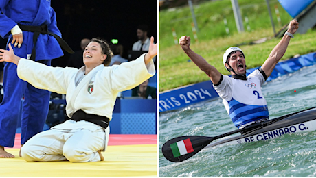 VIDEO | Mezz'ora oro per l'Italia nella canoa e nel judo femminile: impresa di Alice Bellandi che corre a baciare la fidanzata