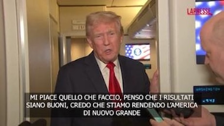 Trump: Come faccio a stare in salute? Mi piace ciò che faccio, stiamo rendendo l'America di nuovo grande