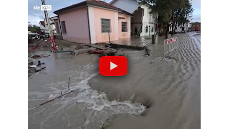 Meteo: nuova Alluvione in Emilia Romagna, si rompe l'argine a Traversara di Bagnacavallo; il Video