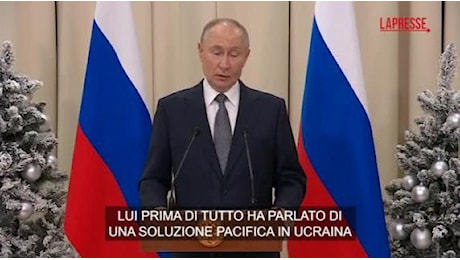 L’annuncio di Putin: «Col premier slovacco abbiamo parlato di un accordo di pace in Ucraina»