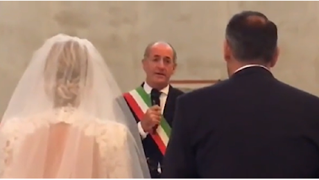 Mario Conte, il video del matrimonio del sindaco di Treviso