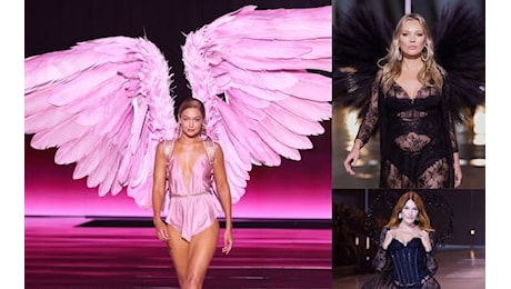 Victoria's Secret Fashion Show 2024, debutto con le ali per Carla Bruni e Kate Moss. FOTO