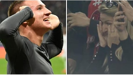 Camarda debutta in Champions in Milan-Bruges, entra e segna (ma il Var annulla il gol). E la mamma si commuove